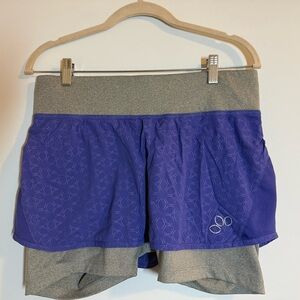 REI Women's Athletic Shorts in Purple and Gray